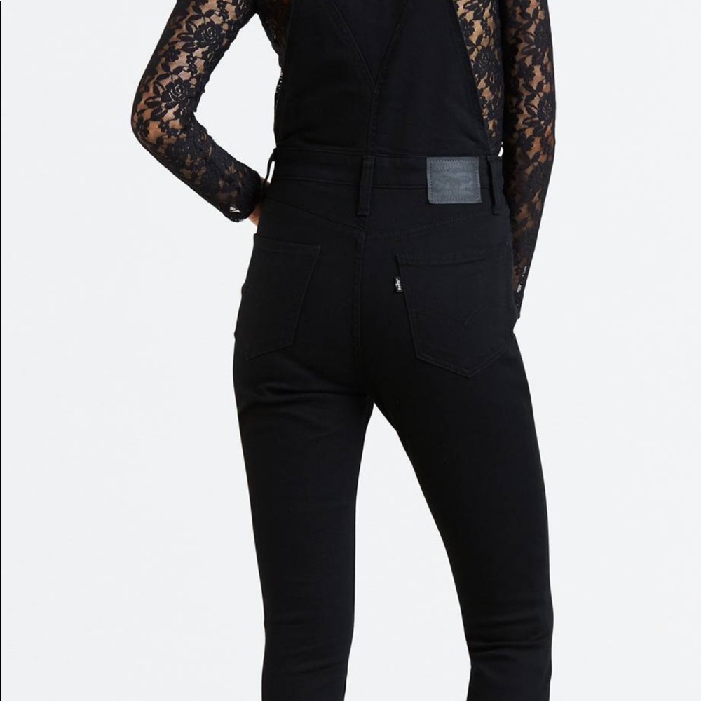 Levi’s Skinny Black Overalls